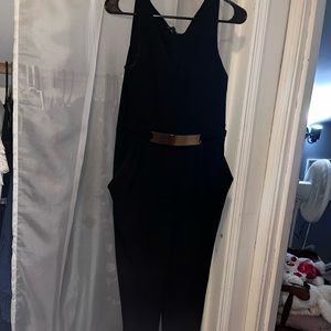 Black romper with pockets